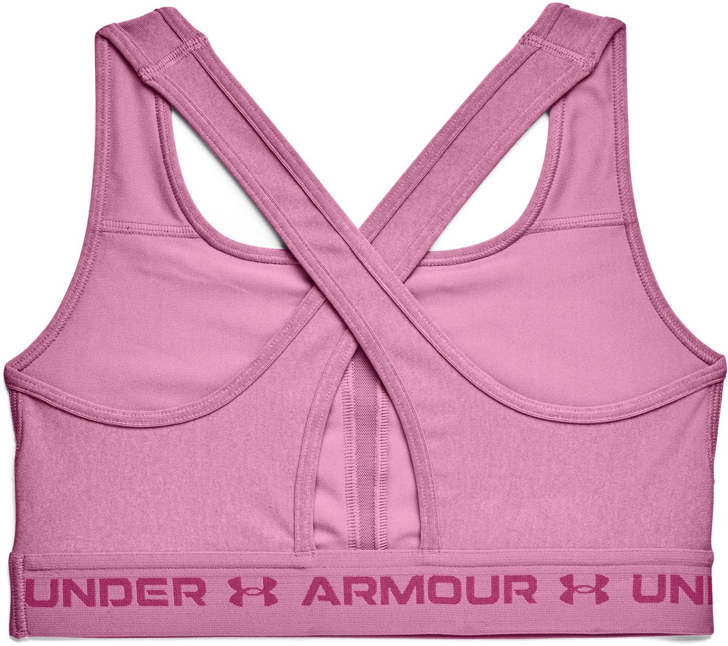 Under Armour Women's Crossback Heather Mid Sports Bra Academy