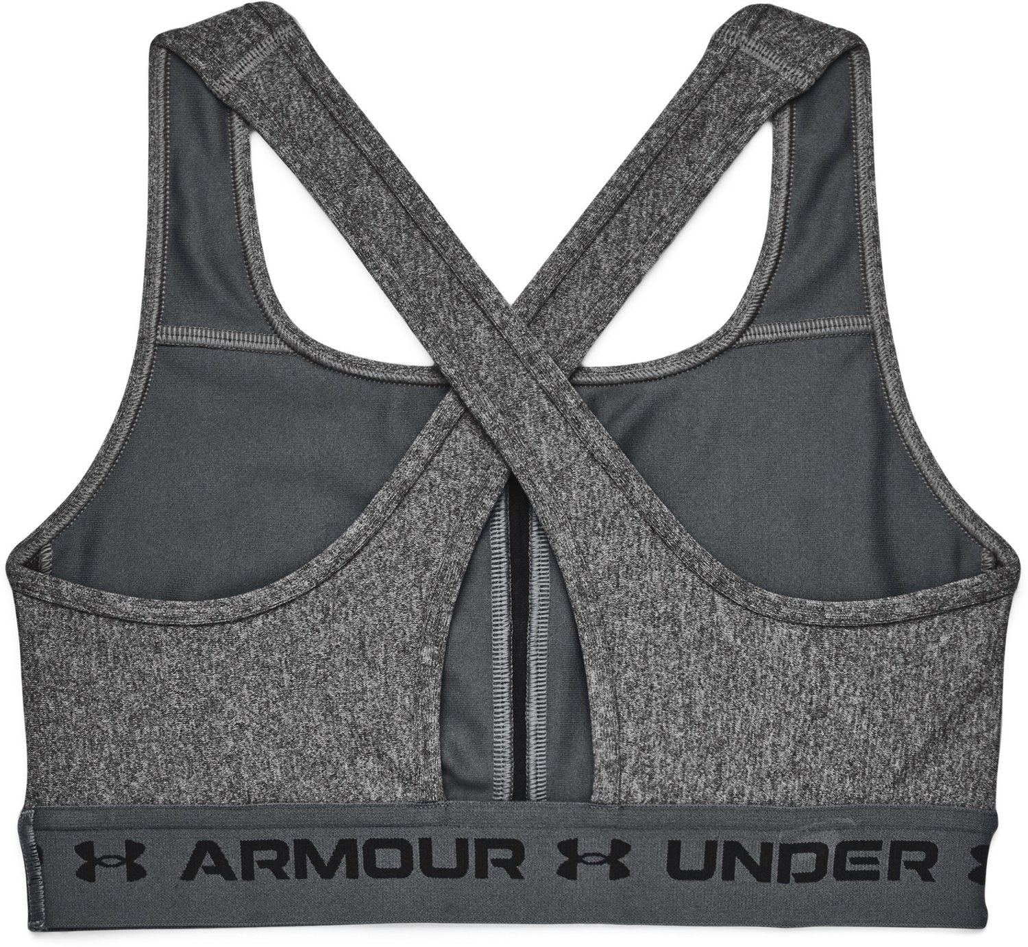 Under Armour Women's Crossback Heather Mid Sports Bra Academy