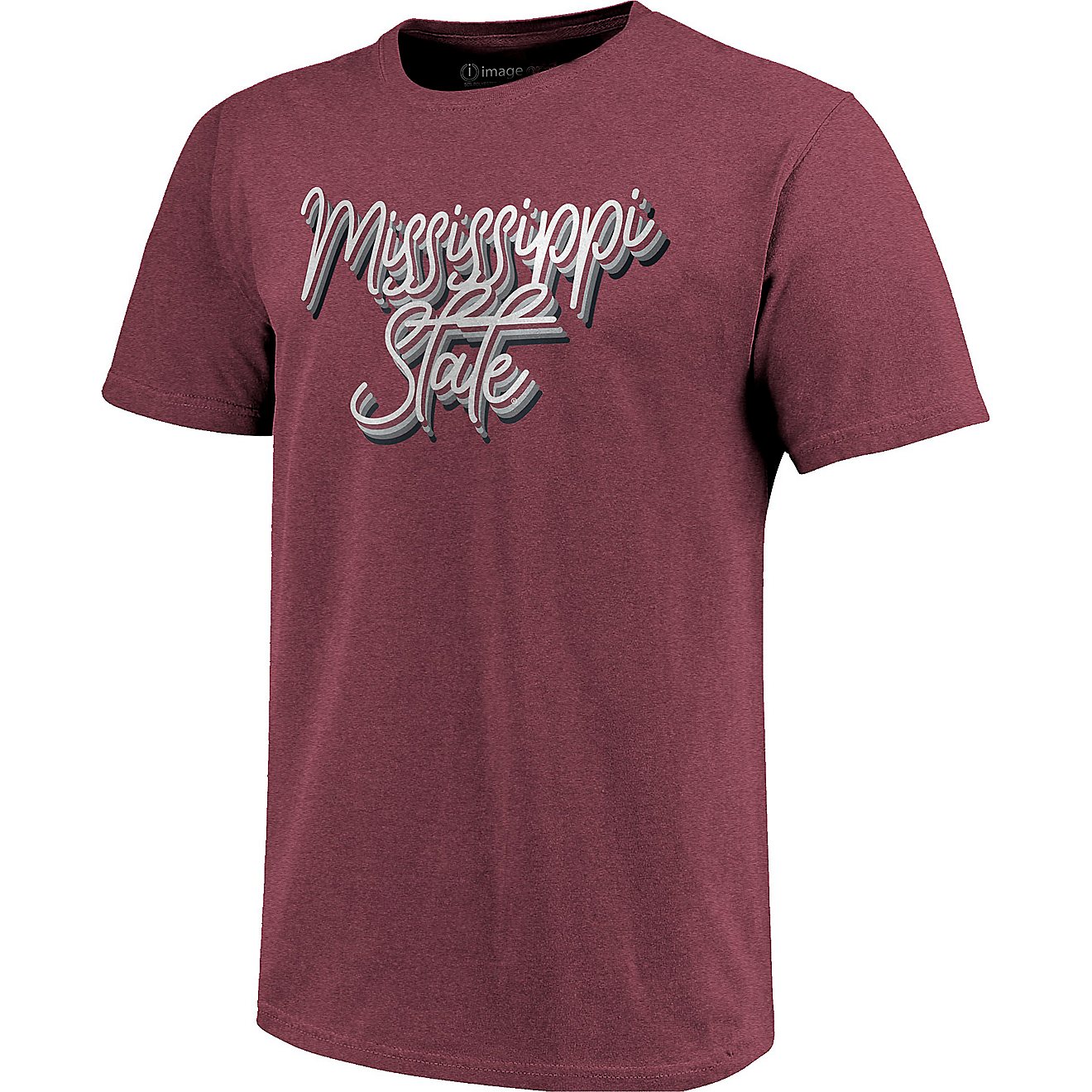 Image One Women's Mississippi State University Rainbow Girl Script Triblend Short Sleeve T-shirt                                 - view number 1