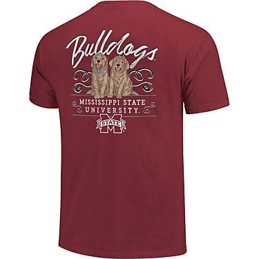 Image One Women's Mississippi State University Comfort Color Double Trouble T-shirt                                             