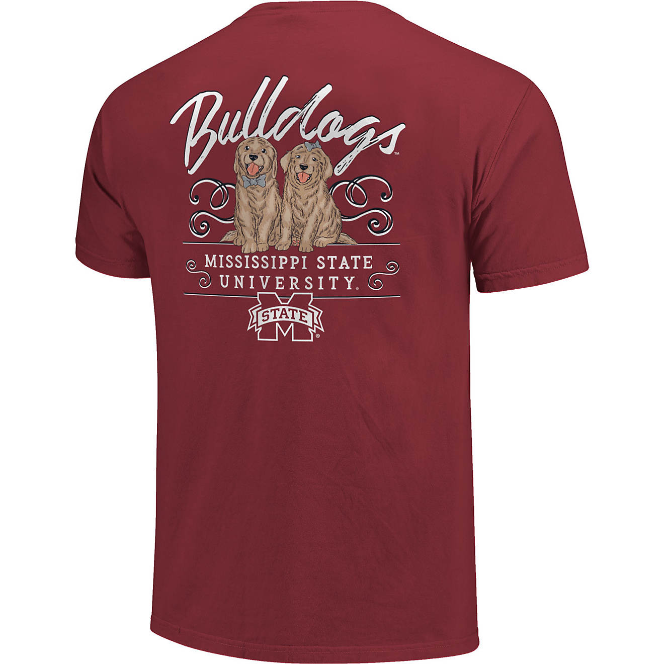 Image One Women's Mississippi State University Comfort Color Double Trouble T-shirt                                              - view number 1