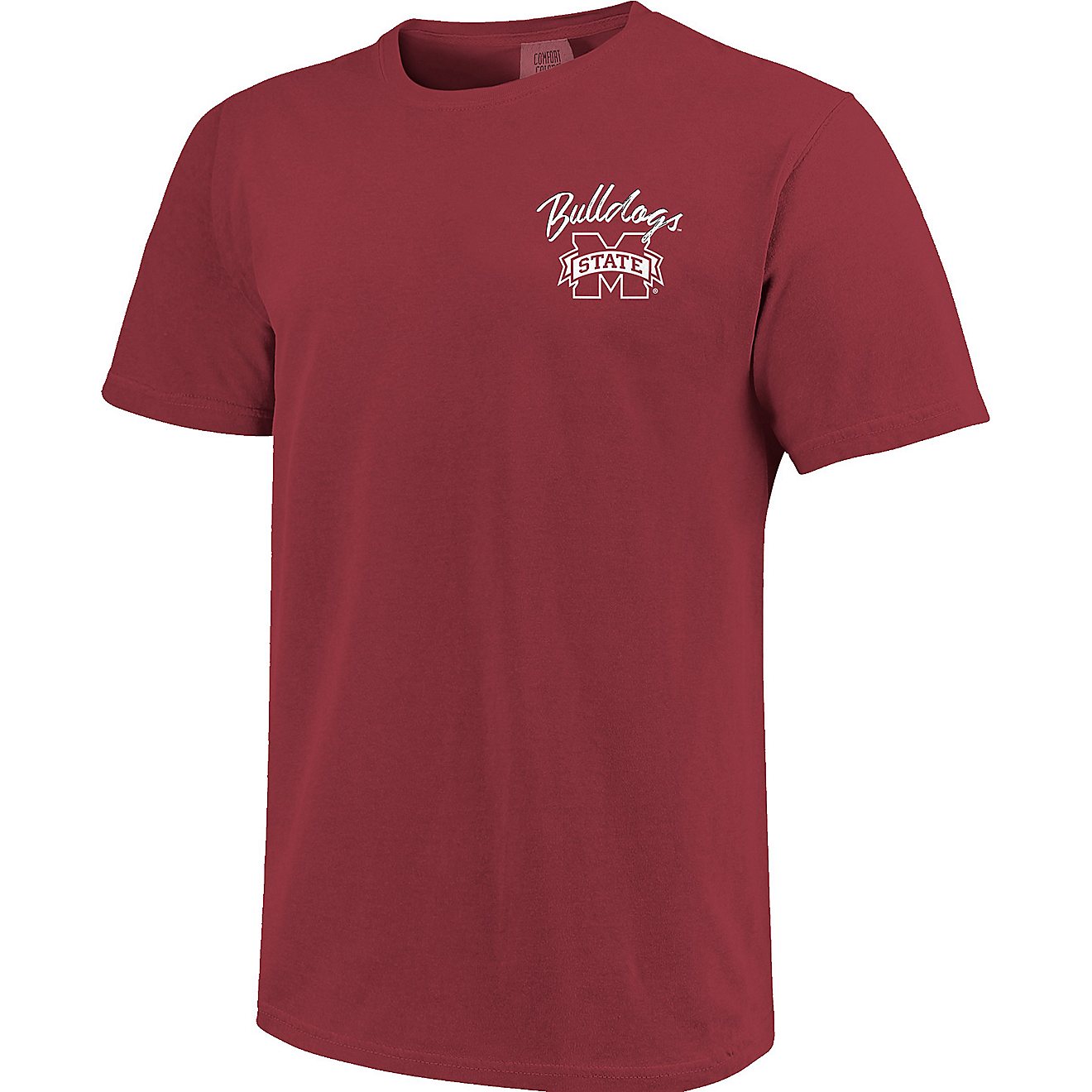 Image One Women's Mississippi State University Comfort Color Double Trouble T-shirt                                              - view number 2