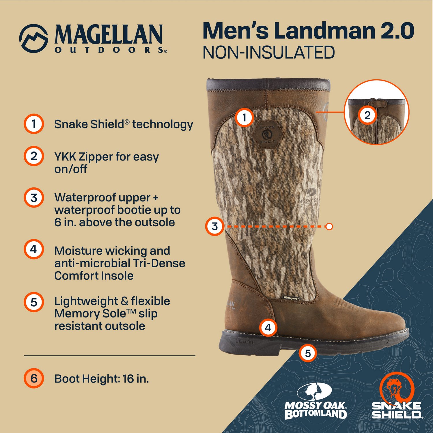 magellan outdoors men's landman 3.0 boots