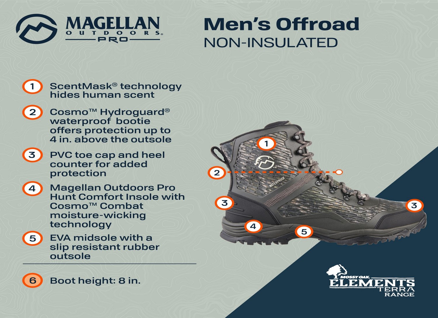 Magellan Outdoors Pro Men's Offroad Hunting Hiker Boots Academy