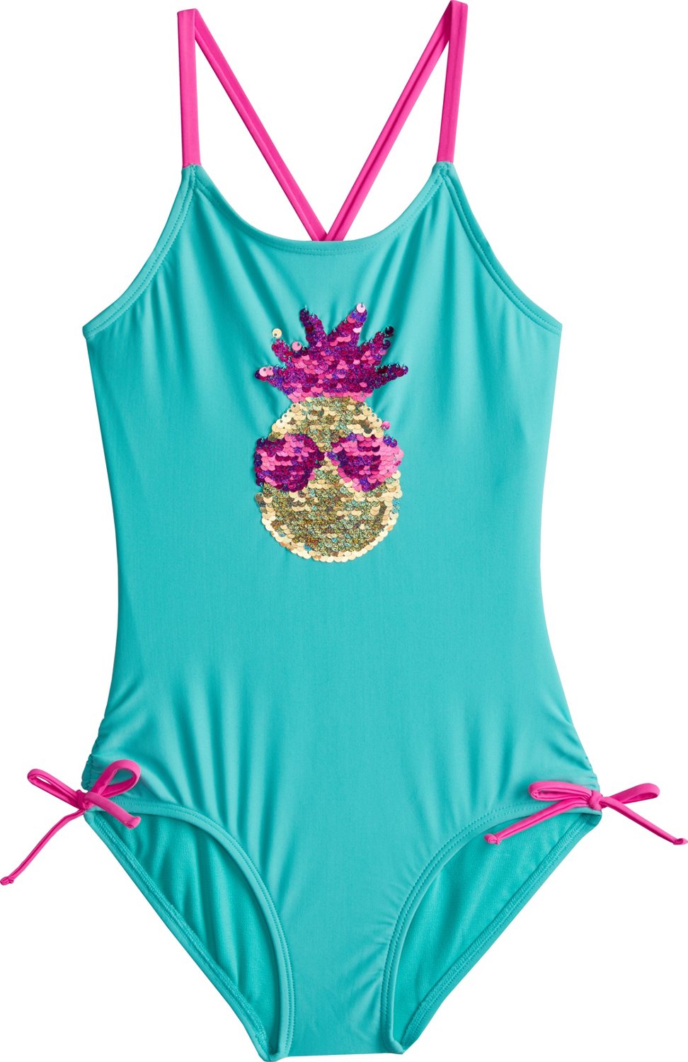 O'Rageous Girls' Pineapples in Love 1Piece Swimsuit Academy