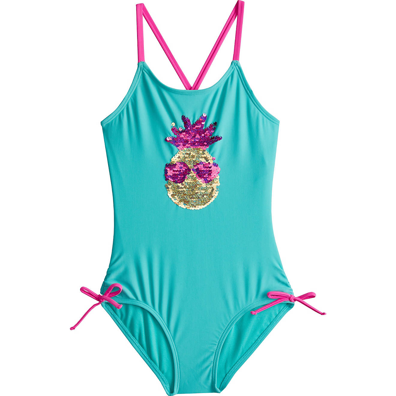 O'Rageous Girls' Pineapples in Love 1-Piece Swimsuit | Academy