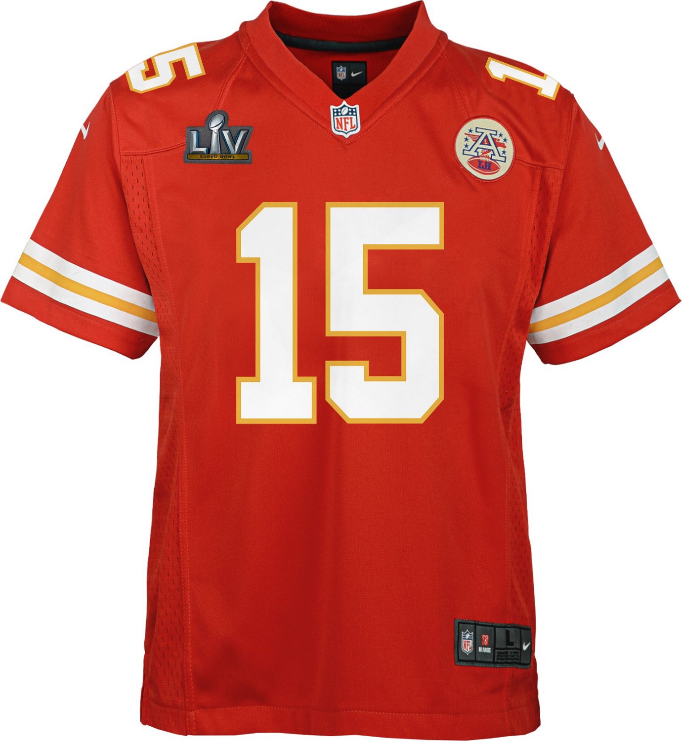 Outerstuff Youth Kansas City Chiefs FG Super Bowl Patch Jersey Academy