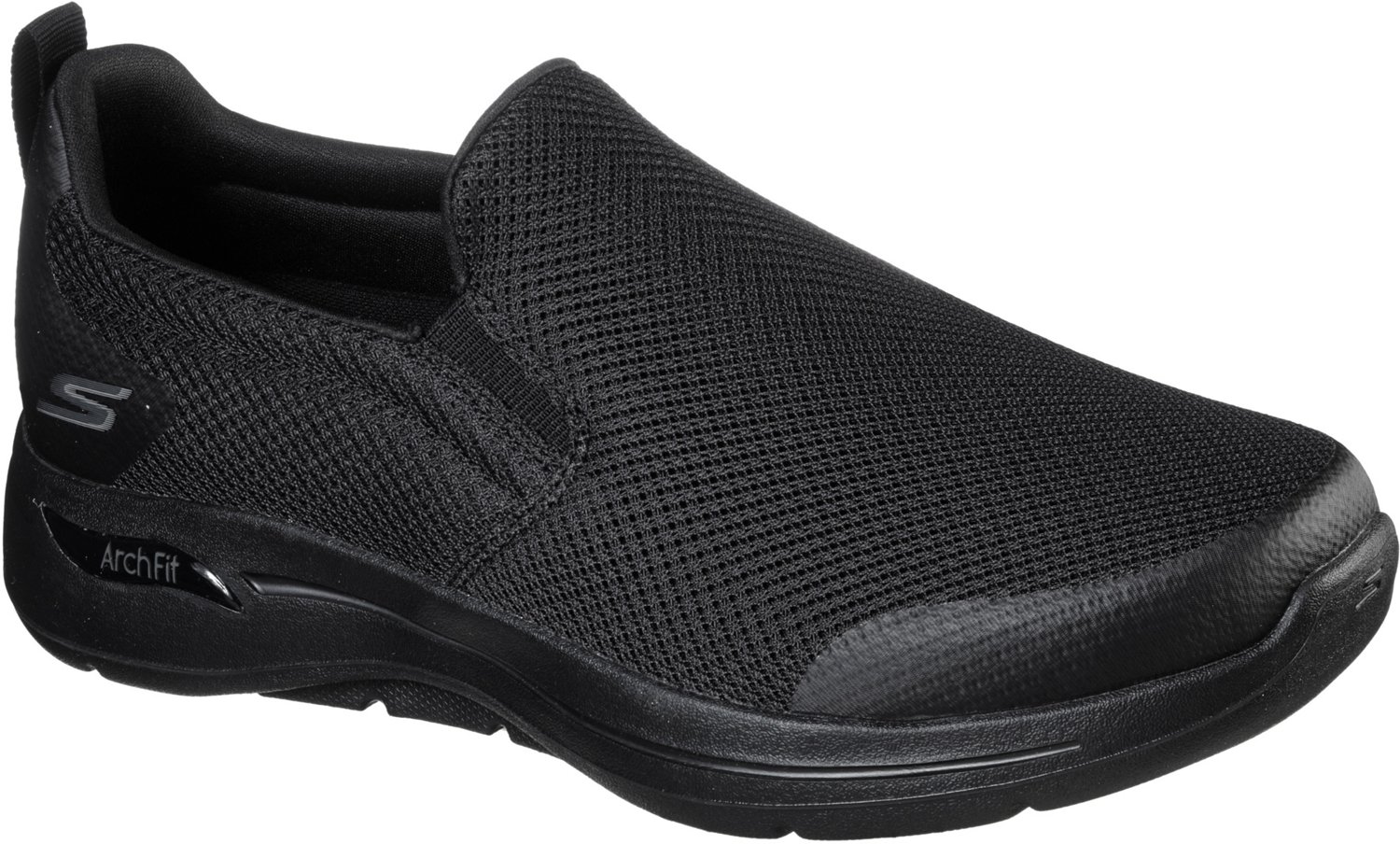 mens black sketchers