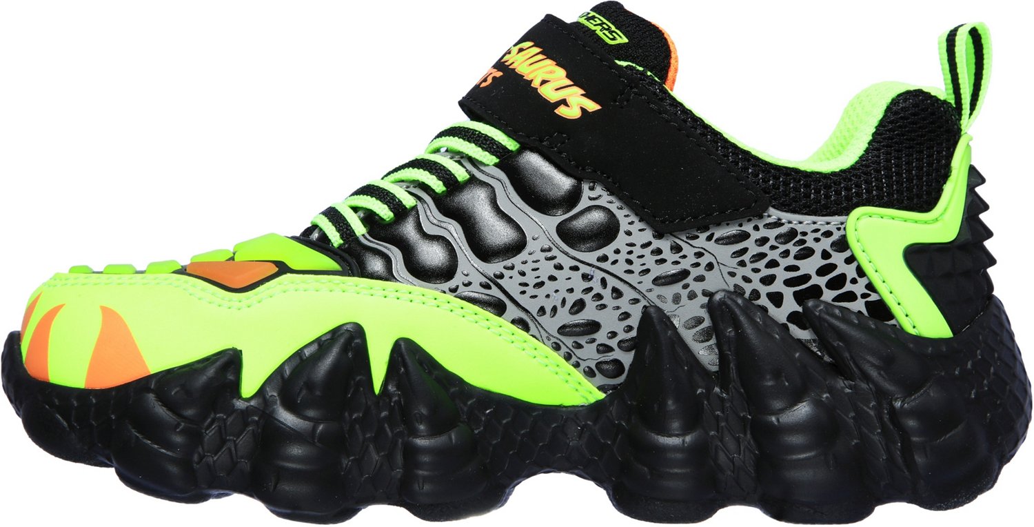 SKECHERS Boys' S Lights SkechOSaurus Lights Shoes Academy