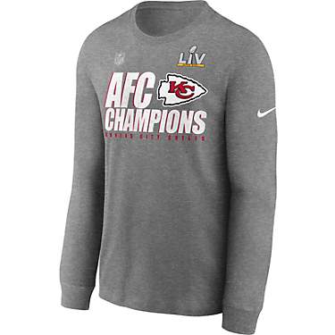 Nike Men's Kansas City Chiefs '20 AFC Champs Trophy Collection Long Sleeve T-shirt                                              