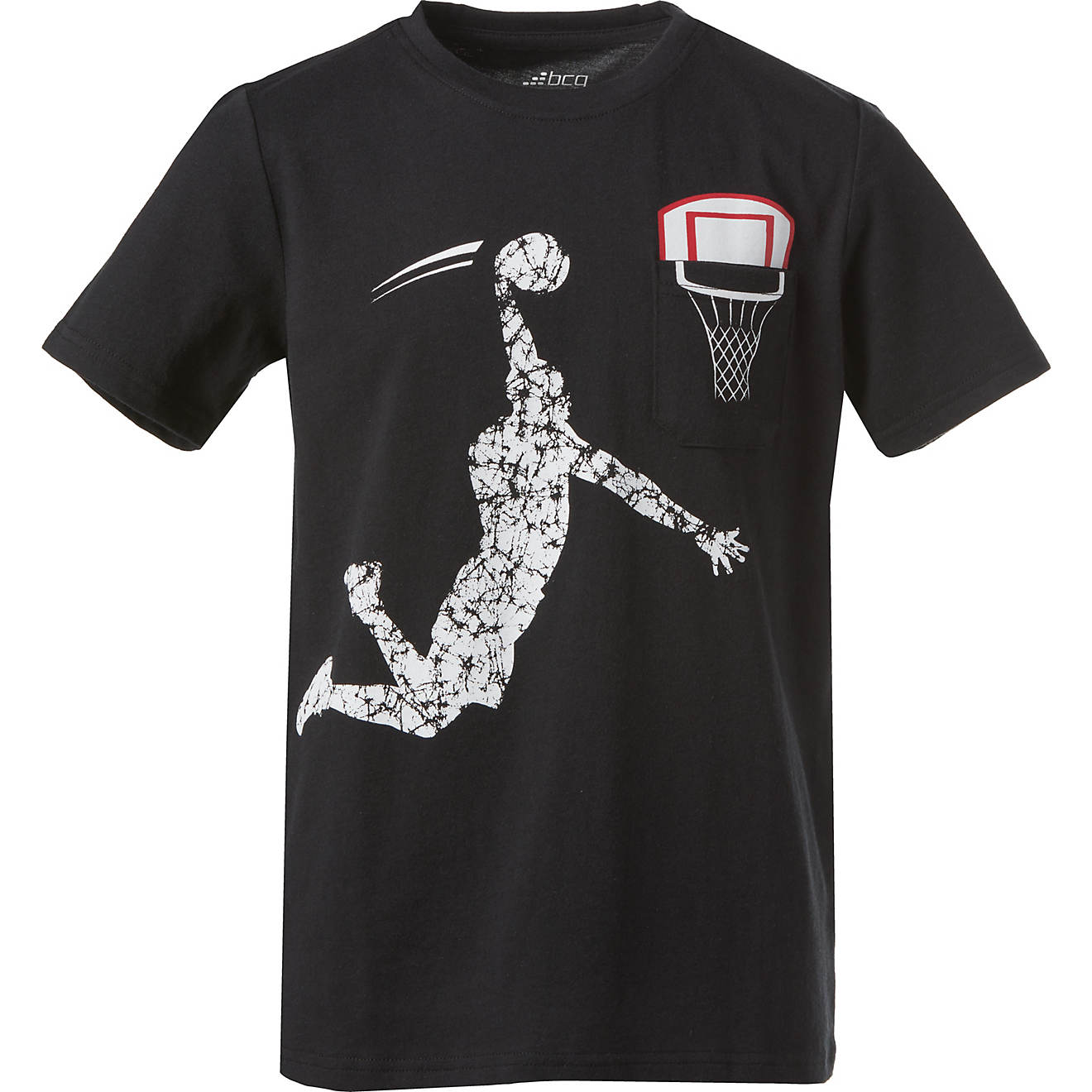 BCG Boys' Slam Dunk Cotton Graphic Pocket Short Sleeves T-shirt | Academy