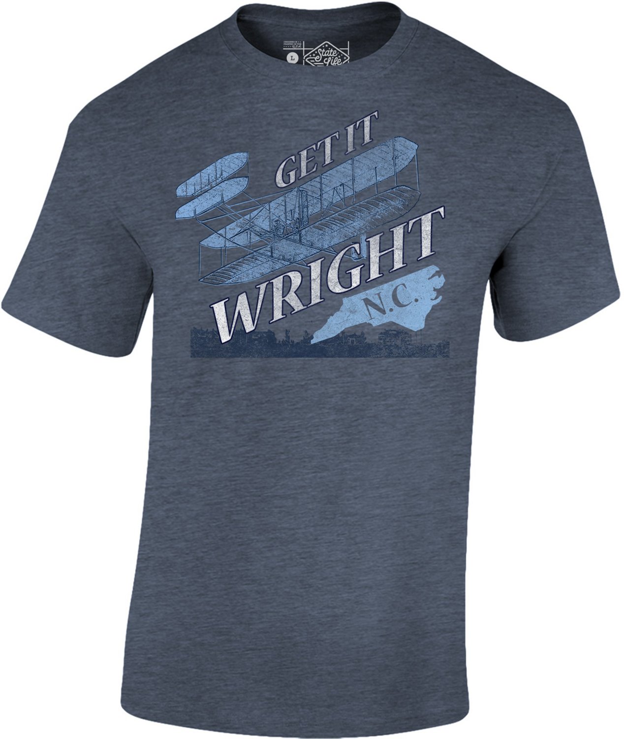 State Life Men's North Carolina Get It Wright Short Sleeve T-shirt ...