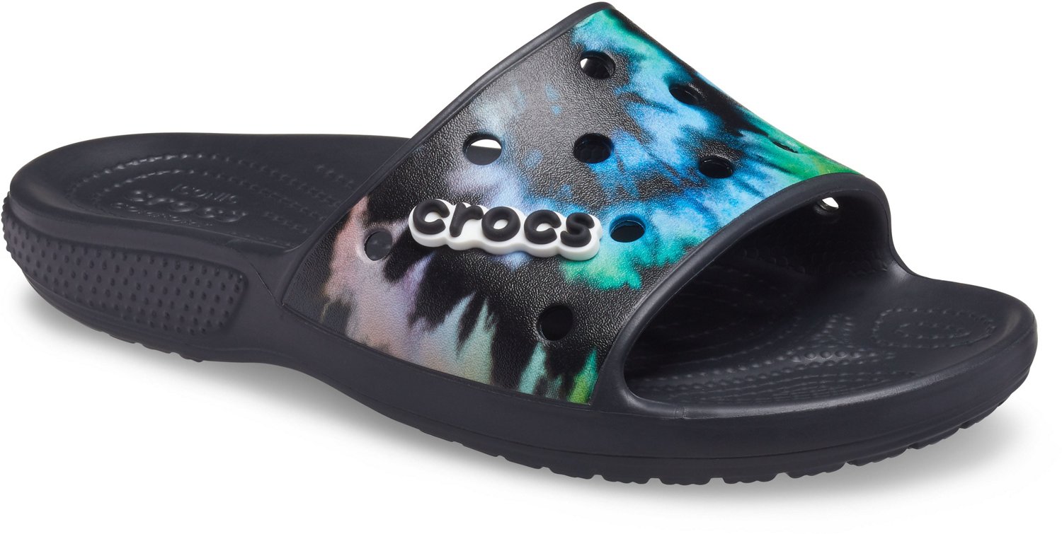 Crocs Adults' Tie-Dye Graphic Slides | Academy