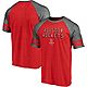 Fanatics Men's Houston Rockets True Classics Triblend 2 Stripe Short Sleeve T-shirt                                              - view number 3 image
