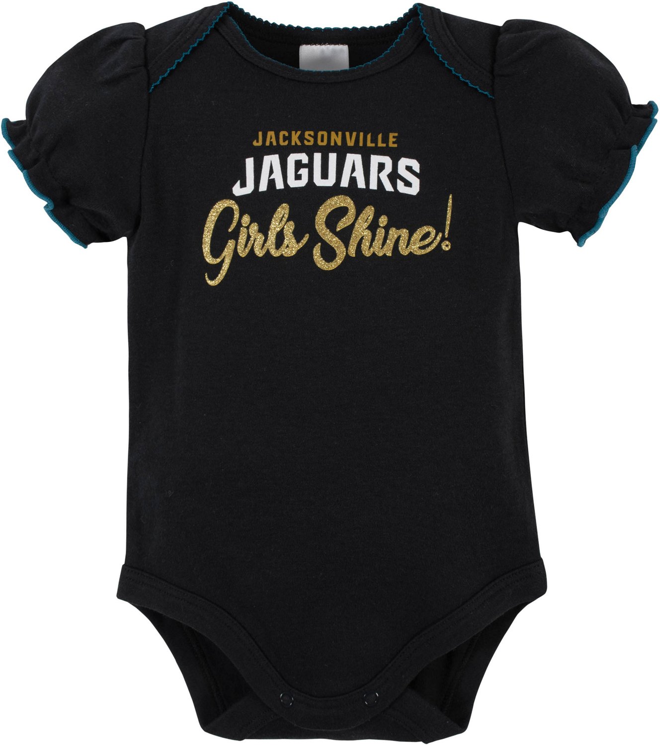 Gerber Infant Girls’ Jacksonville Jaguars Baby Girl Creepers 3Piece