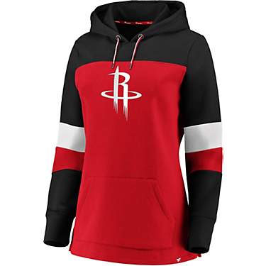 Nike Women's Houston Rockets Fleece Colorblock Hoodie                                                                           