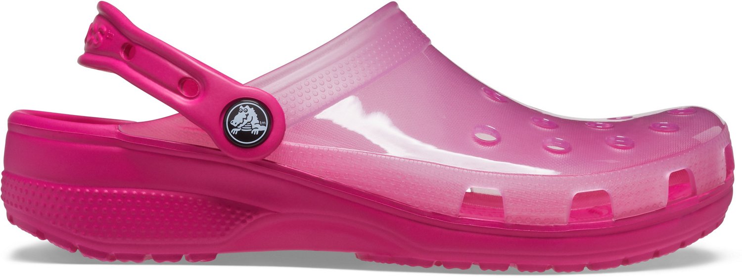 clear top crocs
