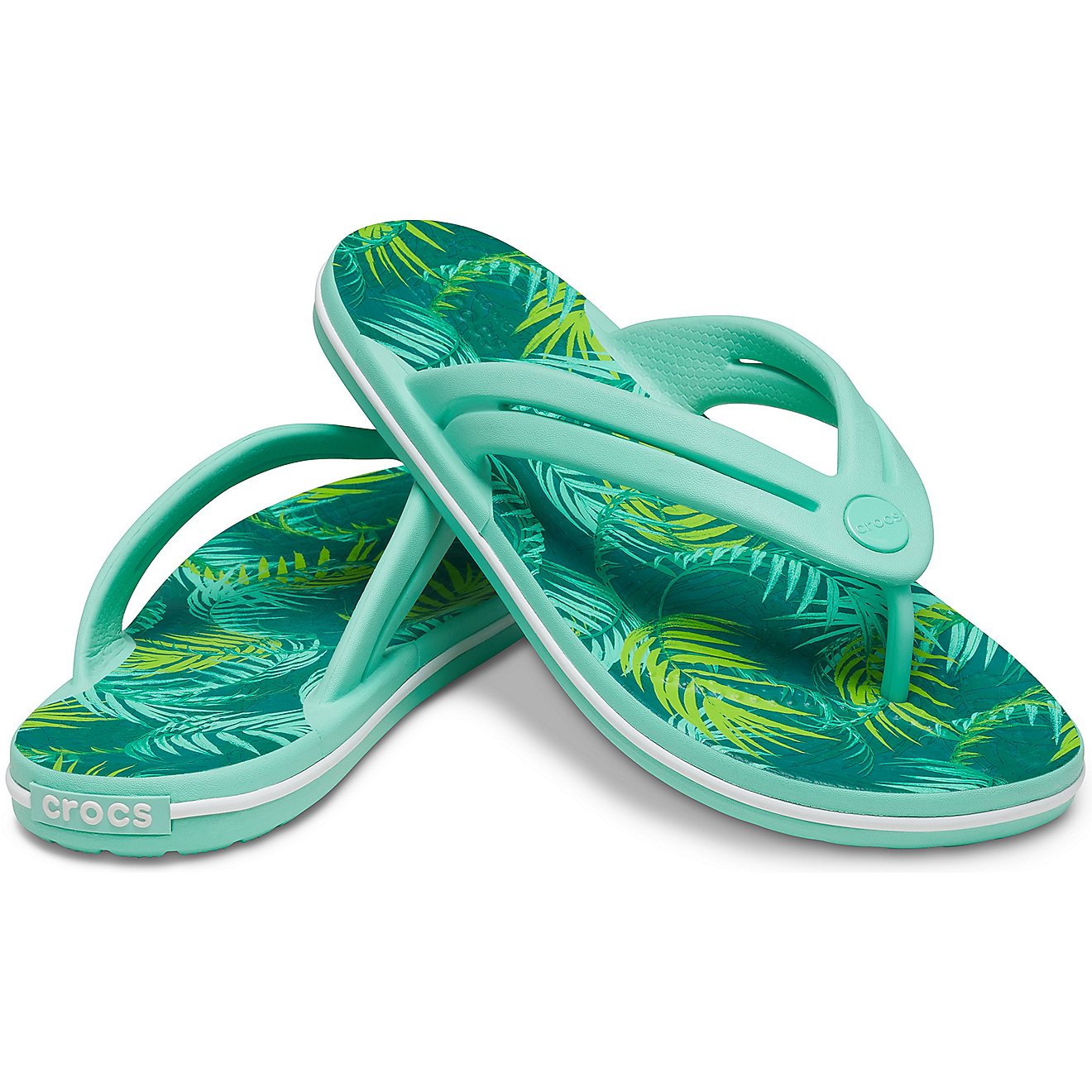 Crocs Women's Crocband Tropical Flip Flops                                                                                       - view number 7