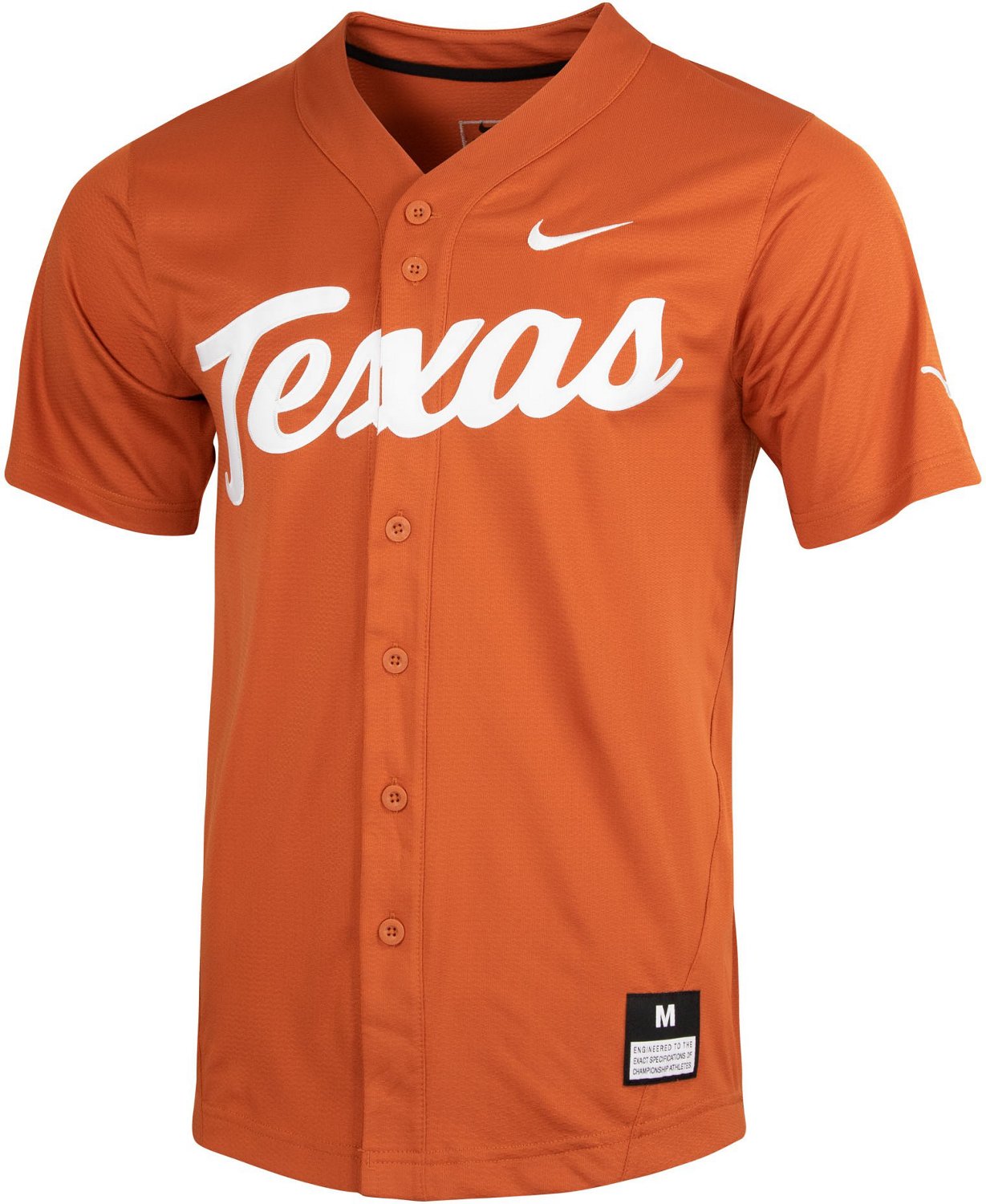 Nike Men's University of Texas Cursive Baseball Replica Jersey Academy