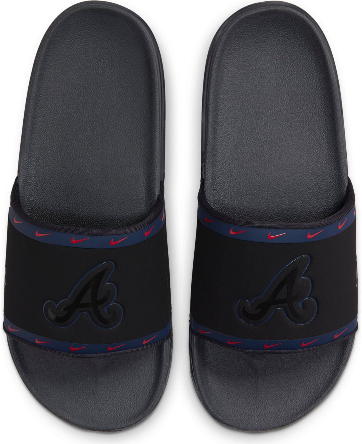 Nike Men's Atlanta Braves Offcourt Slide Sandals | Academy