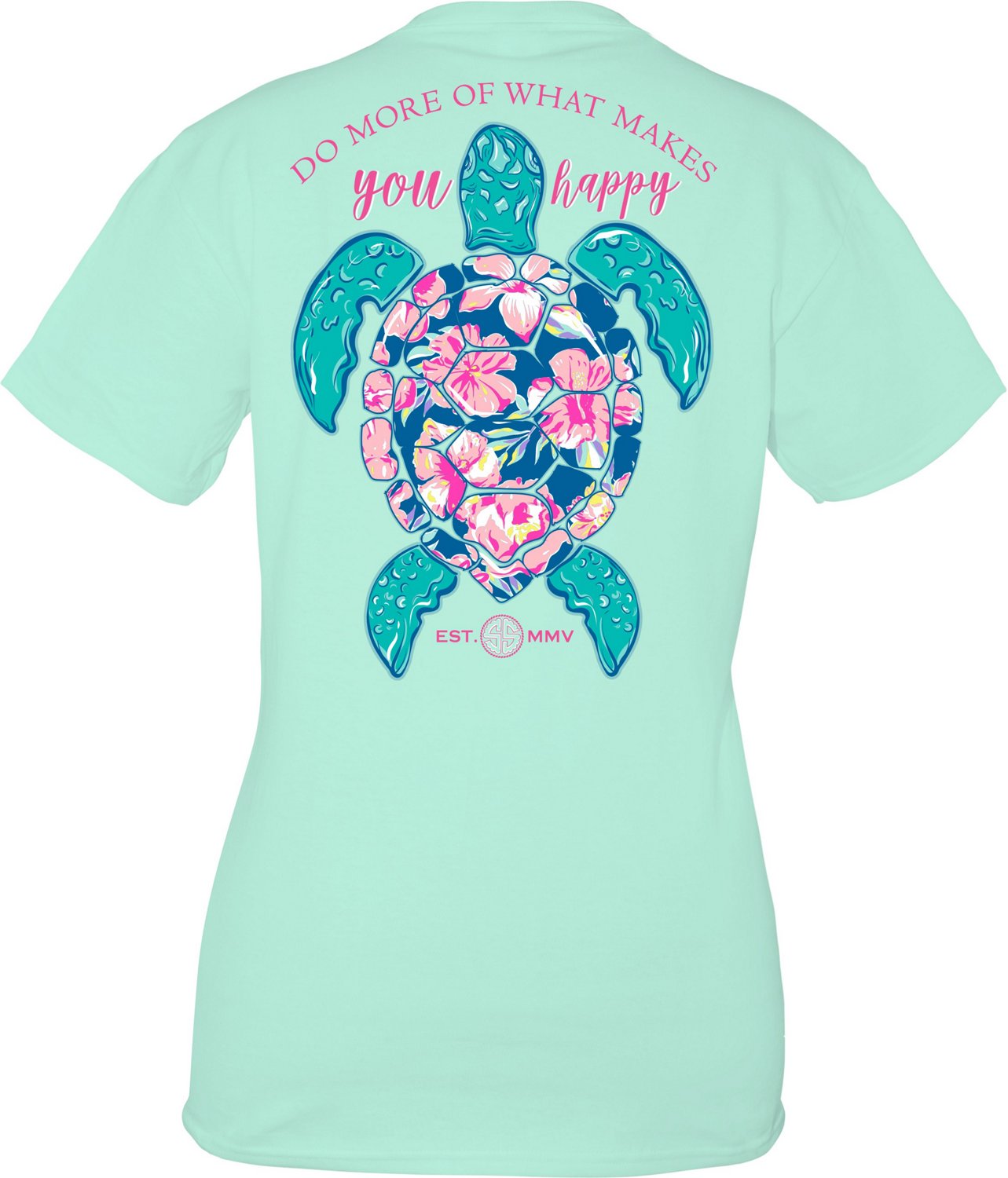 Simply Southern Women's Turtle Happy T-shirt | Academy