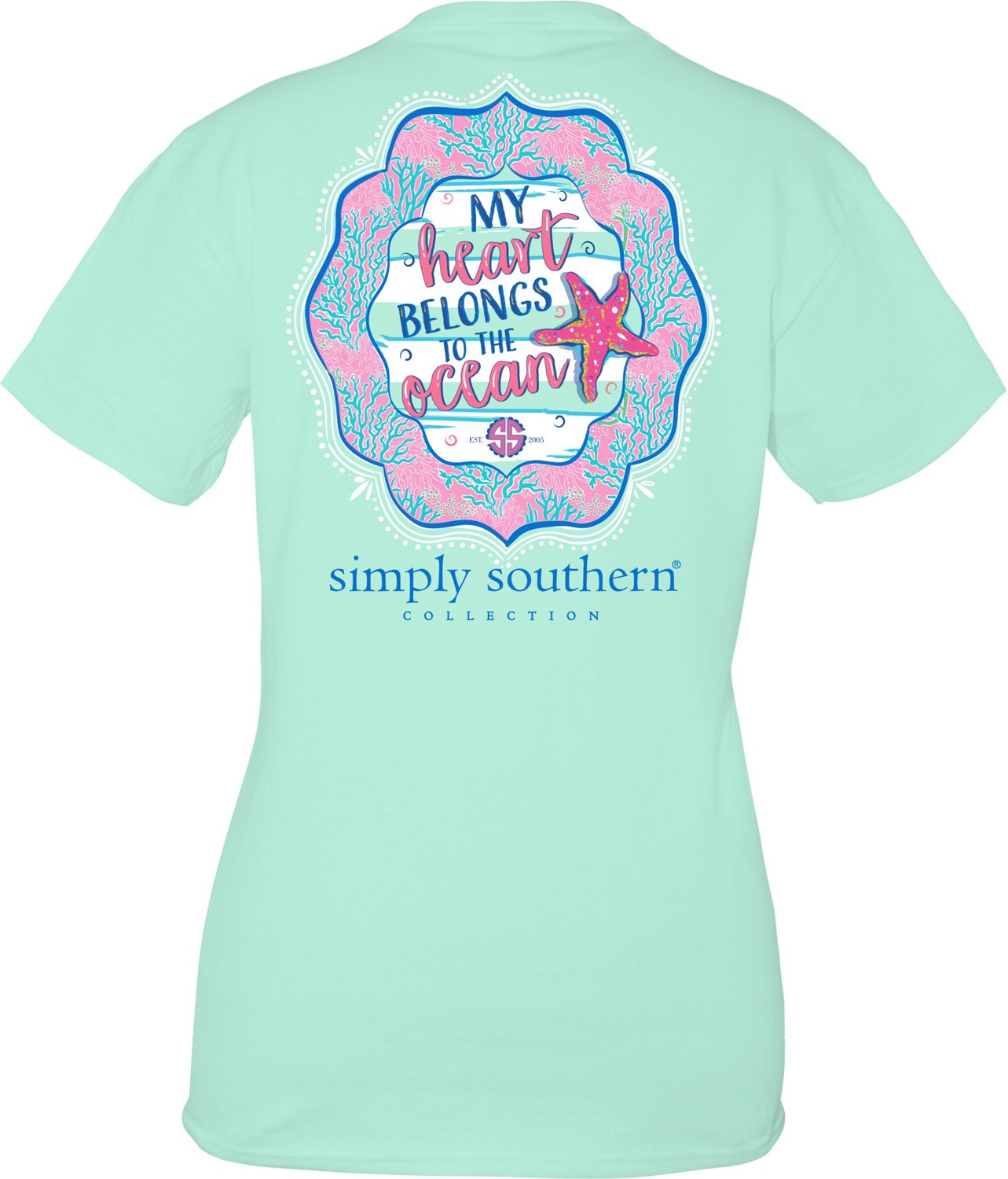 Simply Southern Women's Heart Tshirt Academy