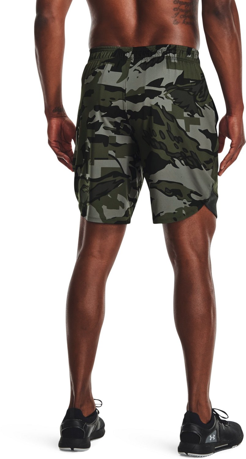 Under Armour Men's UA Train Stretch Camo Shorts 9 in Academy