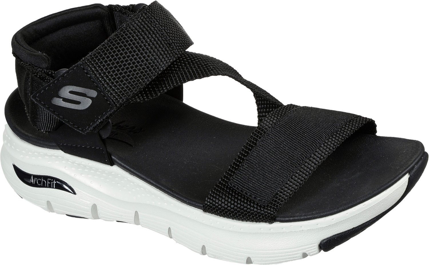 SKECHERS Women's Arch Fit Casual Retro Sandals Academy