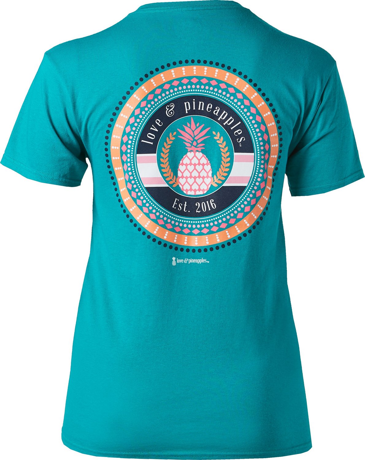 Love & Pineapples Women’s Patterned Logo T-shirt | Academy