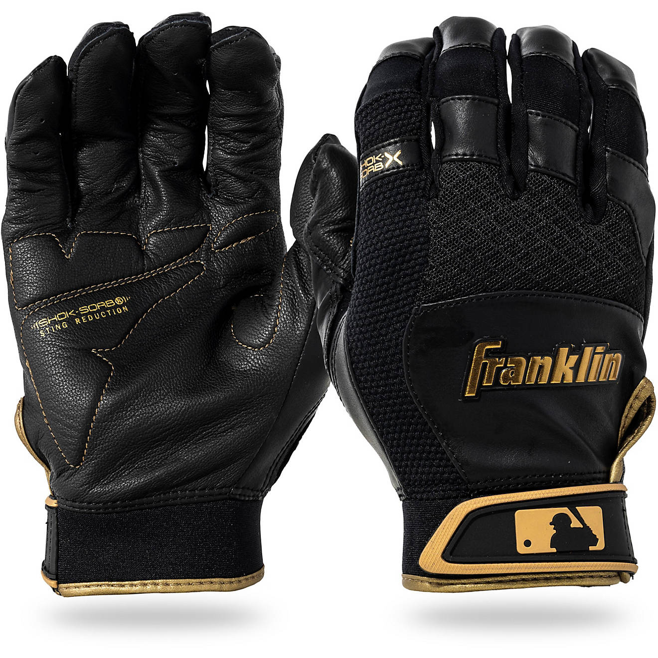 Franklin Shok-Sorb X MLB Batting Gloves                                                                                          - view number 1