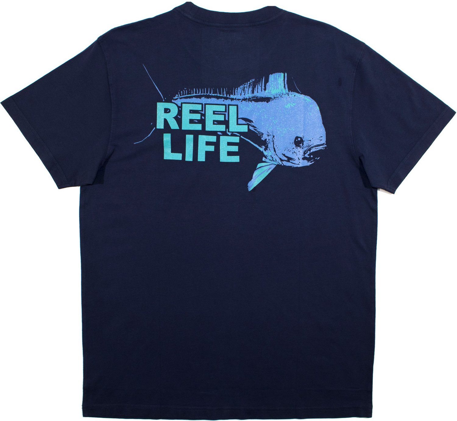 Reel Life Men’s Ocean Washed Series Emerging Mahi Fishing Tshirt Academy