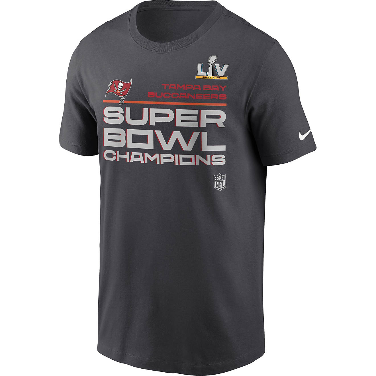 Nike Men's Tampa Bay Buccaneers Super Bowl LV Champion Trophy Collection T-shirt                                                 - view number 1
