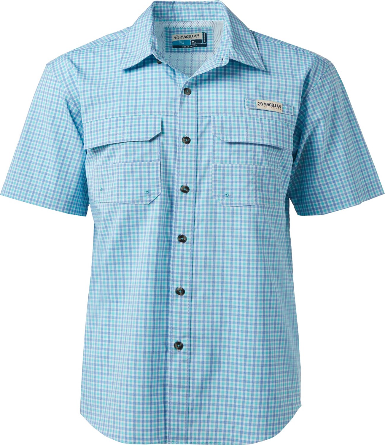 Magellan Outdoors Men's Sabine Pass Button Down Fishing Shirt Academy