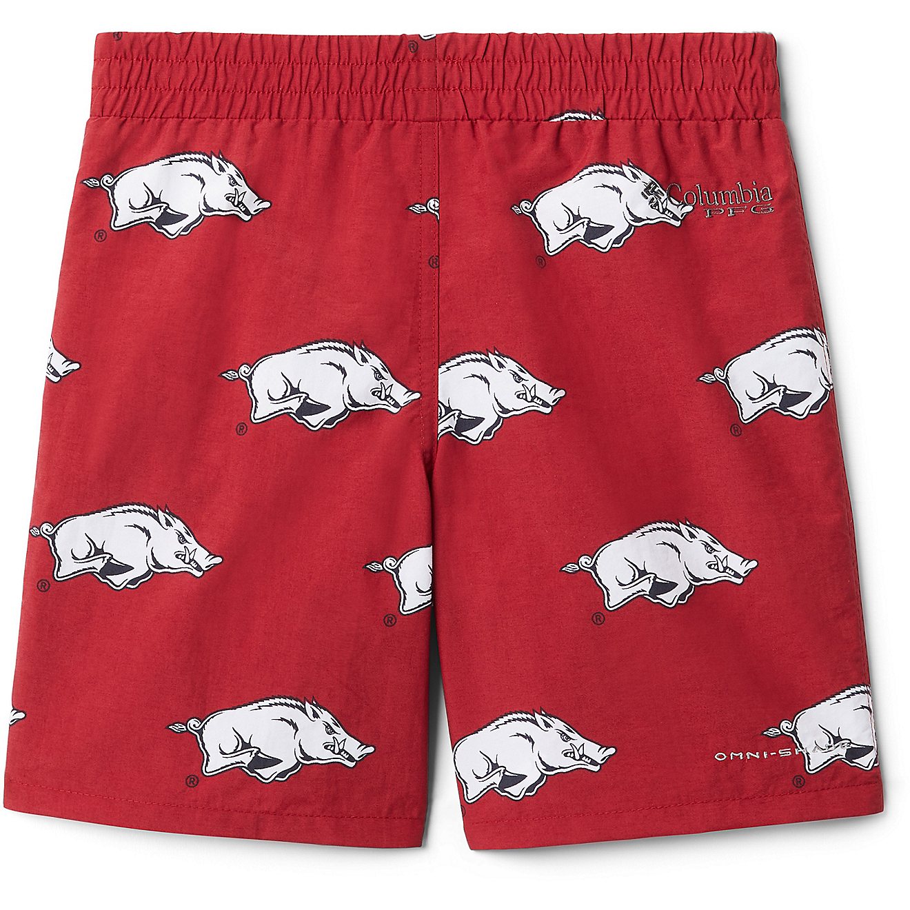 Columbia Sportswear Boys' University of Arkansas Backcast Printed Shorts 5 in                                                    - view number 2