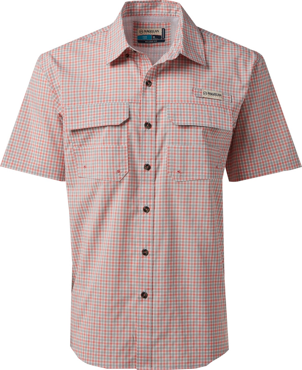 Magellan Outdoors Men's Sabine Pass Button Down Fishing Shirt Academy