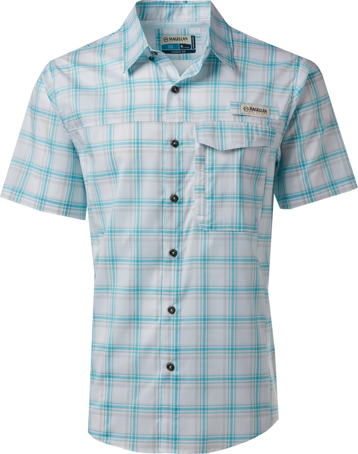 Magellan Outdoors Men's Caddo Lake Plaid Fishing ButtonDown Shirt