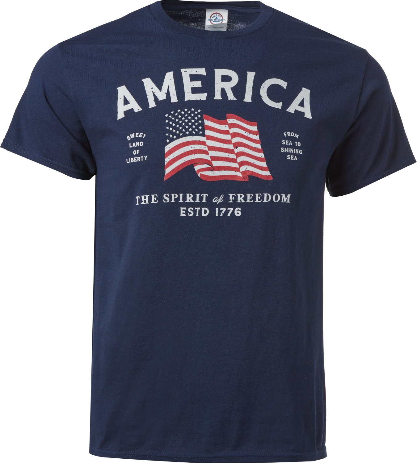 Academy Sports + Outdoors Men's America Spirit of Freedom Short Sleeve