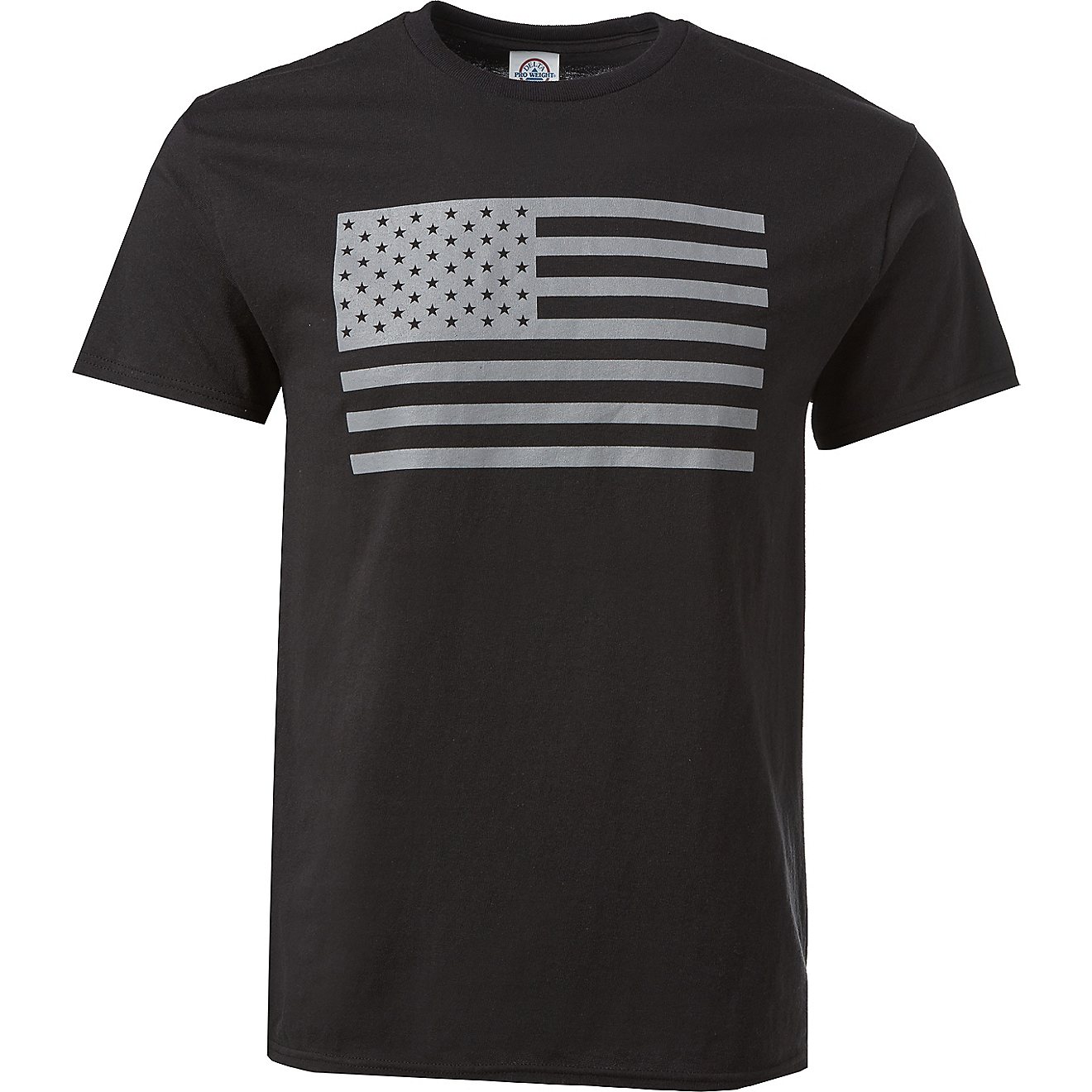 Academy Sports + Outdoors Men's Basic Flag Short Sleeve T-shirt                                                                  - view number 1