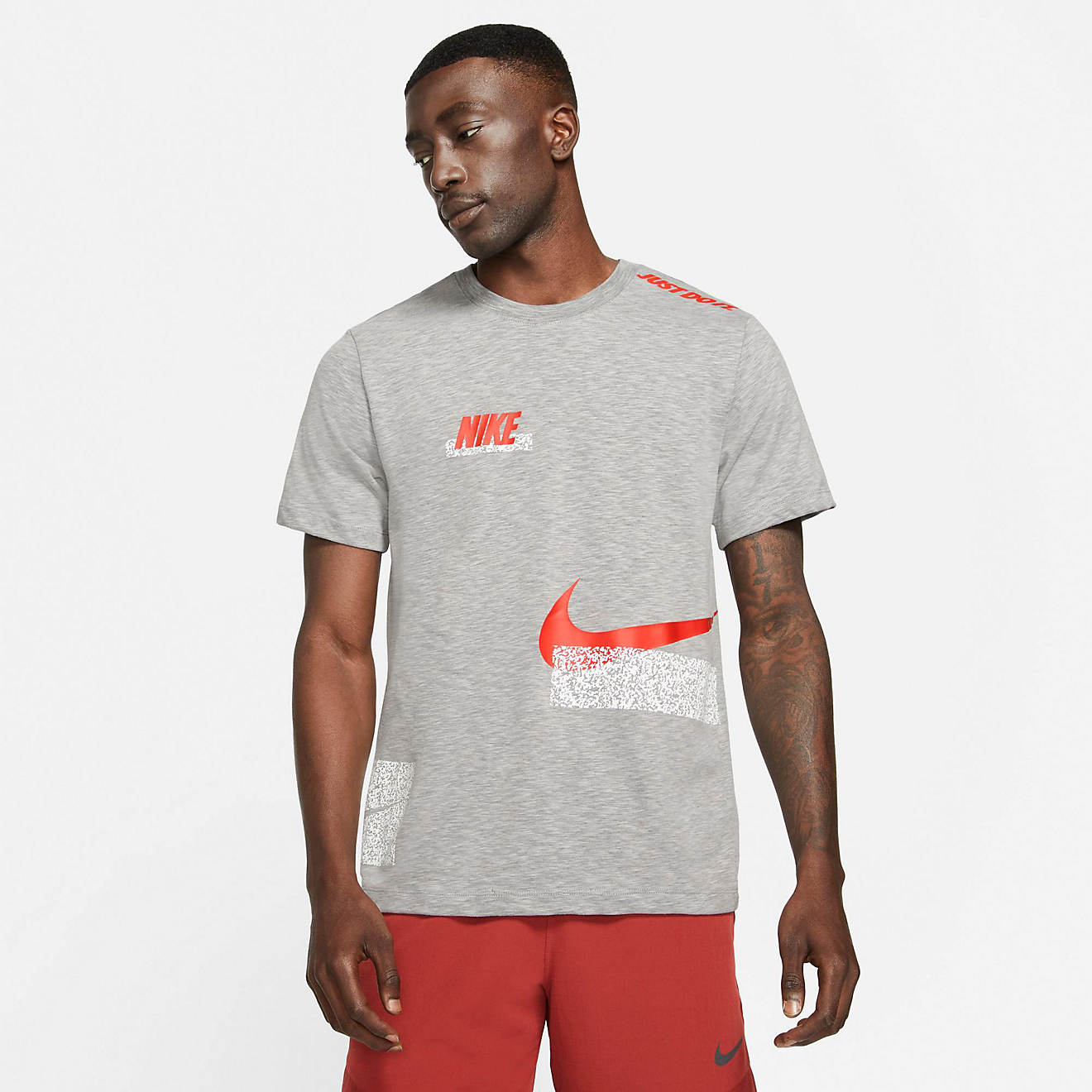 Nike Men's Dri-FIT Slub Off Placement T-shirt | Academy