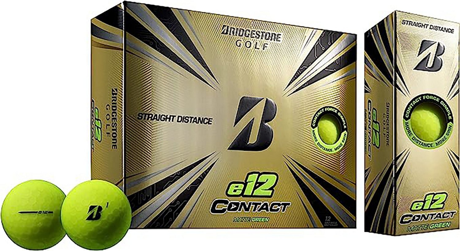 Bridgestone e12 Contact Matte Red Golf Balls 12 Pack Academy
