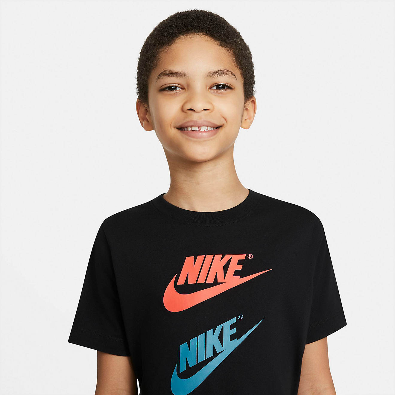 Nike Boys’ Sportswear Dri-FIT Futura Repeat Graphic Training T-shirt ...