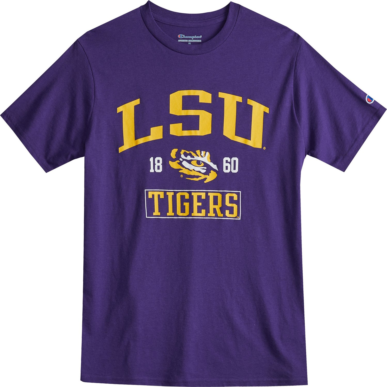 Champion Men's Louisiana State University Team Over Mascot Short Sleeve ...