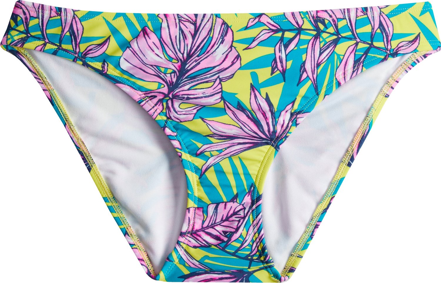 O'Rageous Girls' Pastel Palm Hipster Swim Bottoms Academy