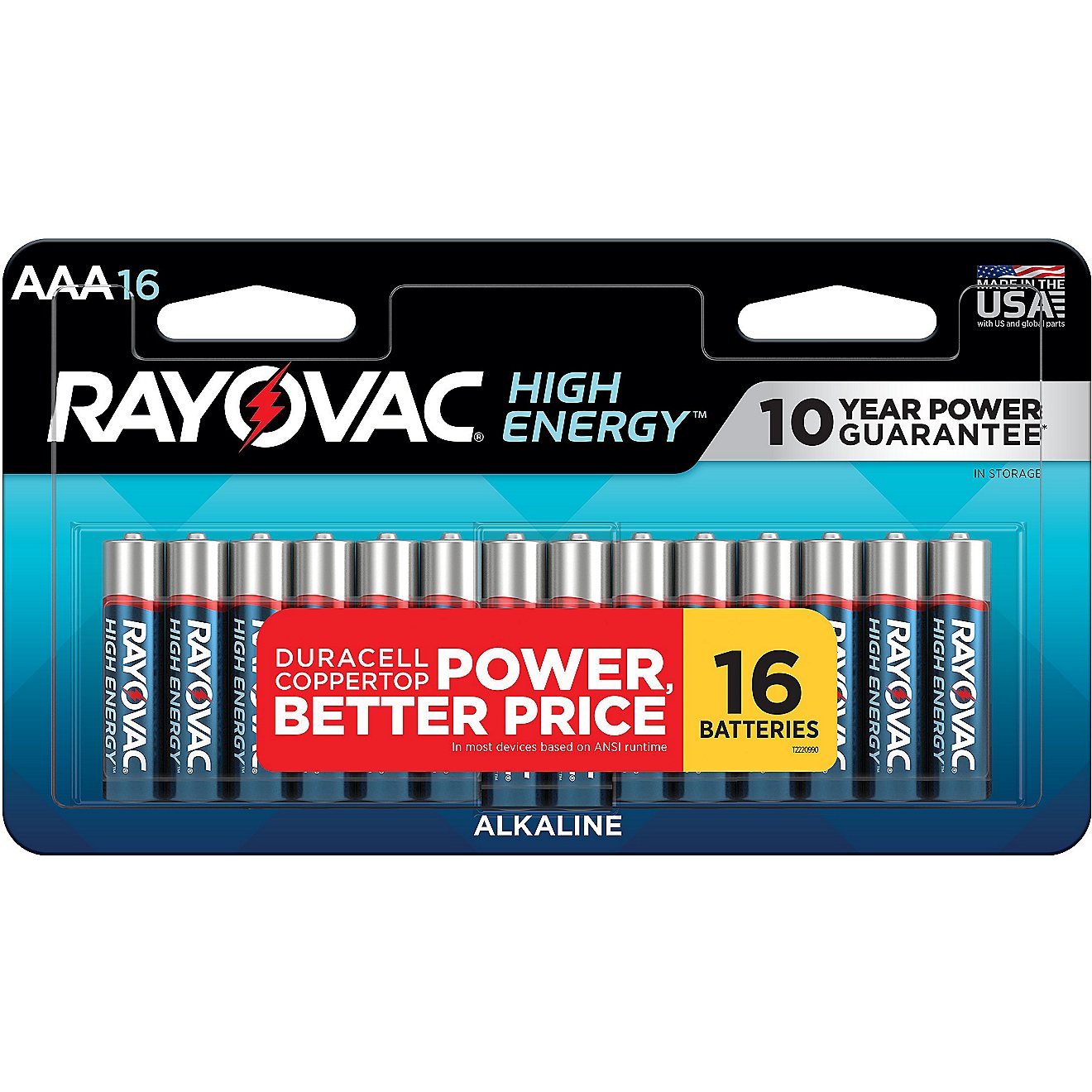 Rayovac High Energy Alkaline AAA Batteries 16-Pack                                                                               - view number 1