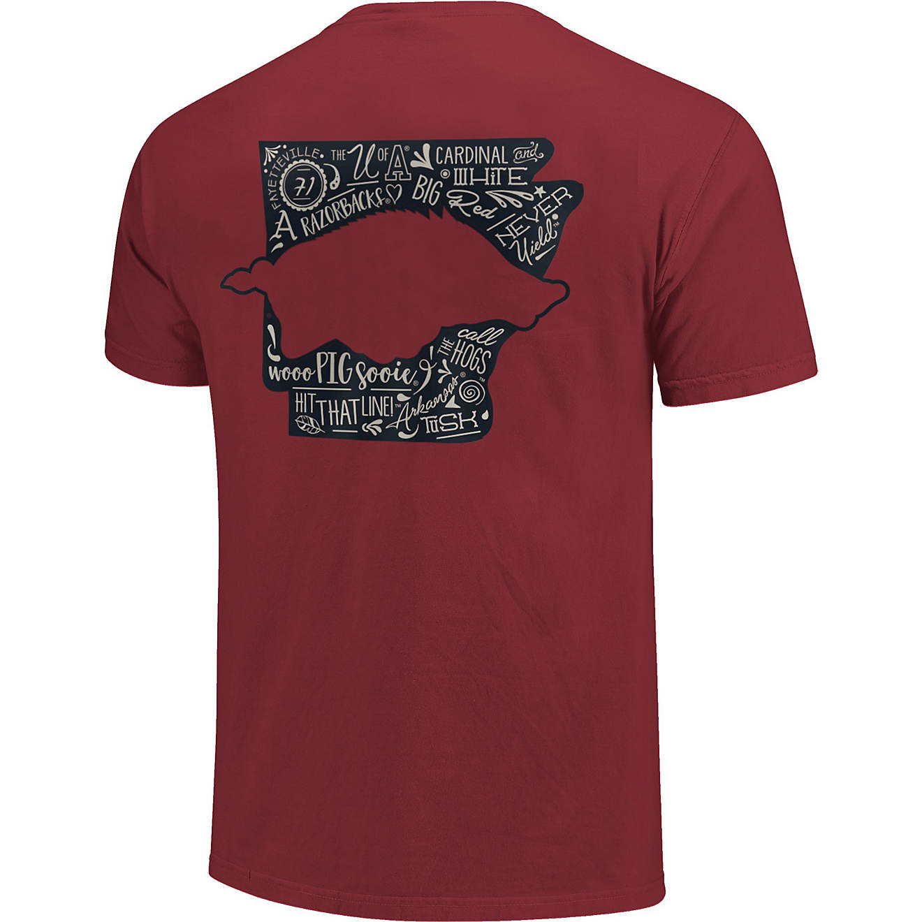 Image One Women's University of Arkansas Comfort Color All About T-shirt                                                         - view number 1