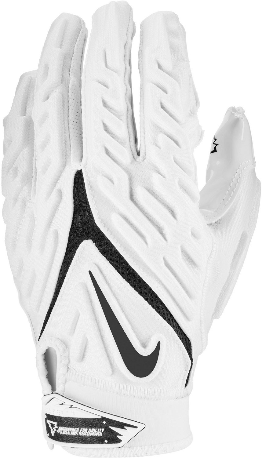 all white nike football gloves