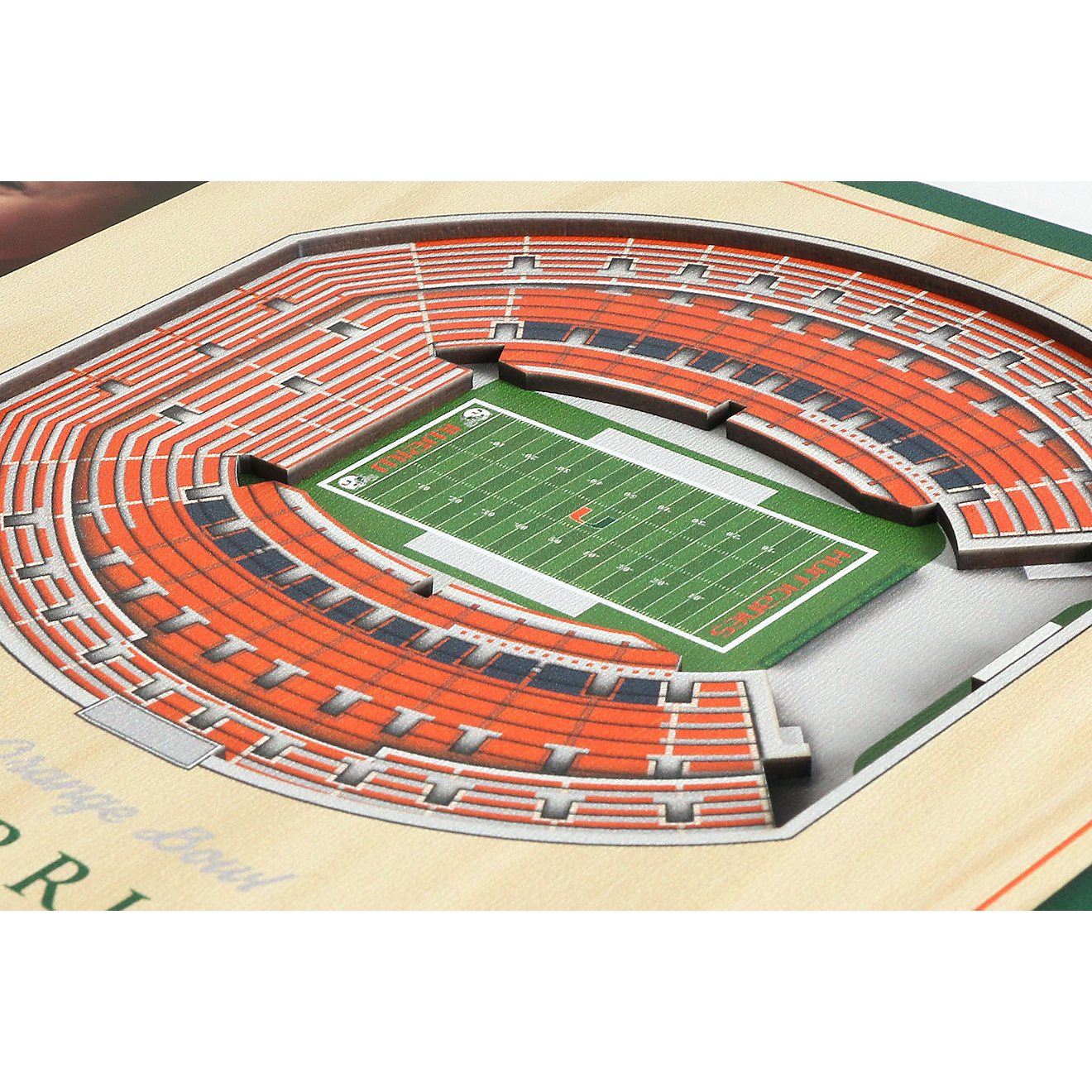YouTheFan University of Miami 3D Stadium Views Picture Frame                                                                     - view number 2