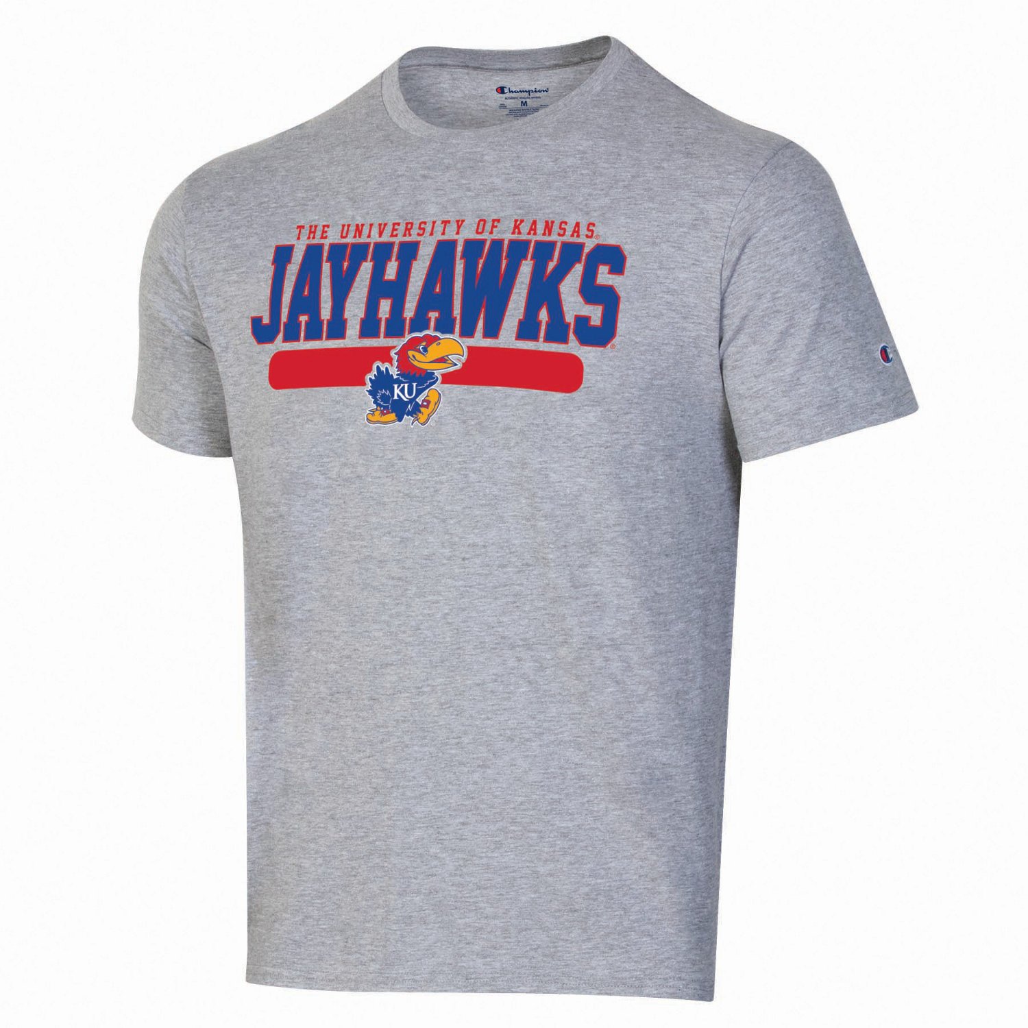 Champion Men's University of Kansas Mascot Short Sleeve T-shirt | Academy