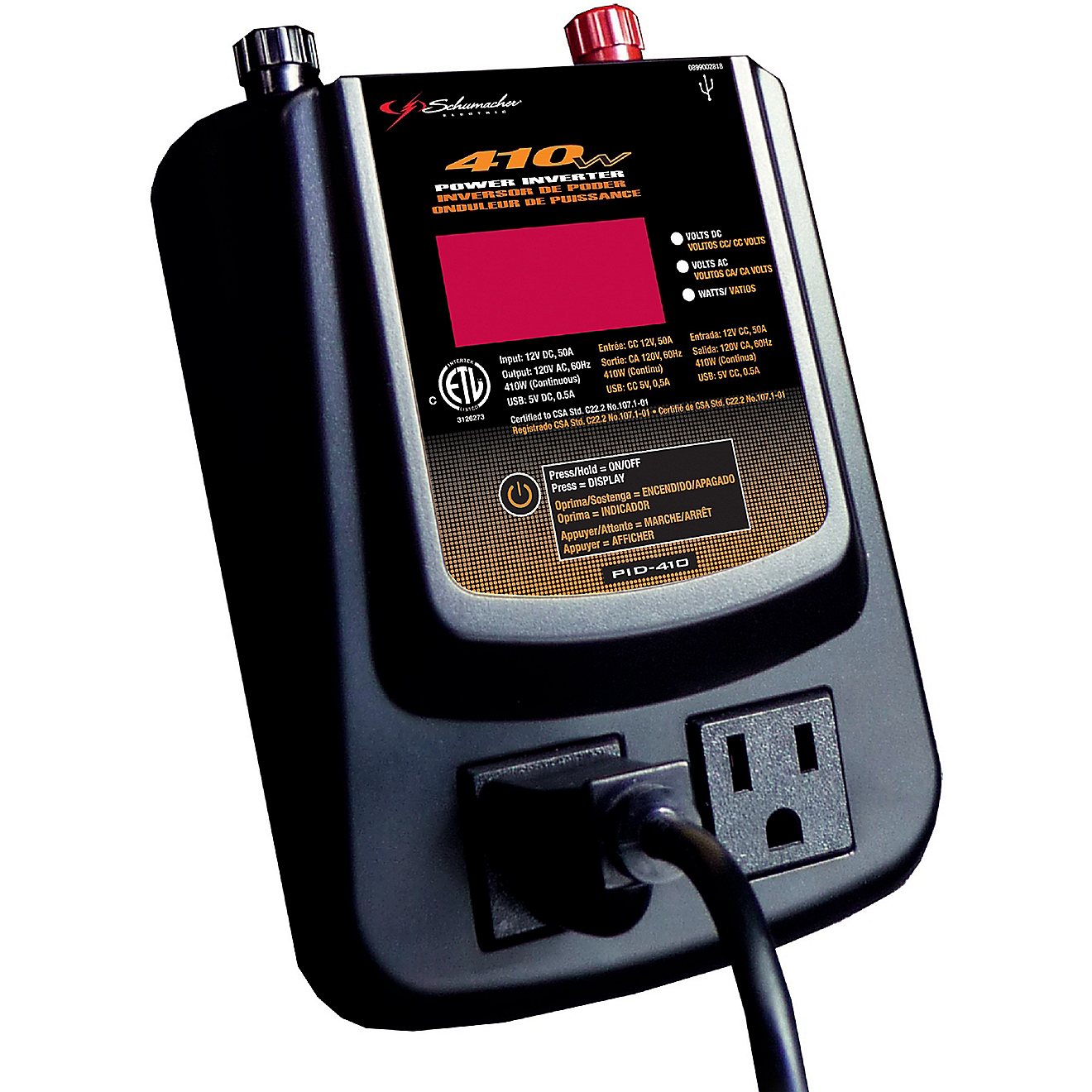 Schumacher Electric PID-410 410 USB Digital Power Inverter                                                                       - view number 1