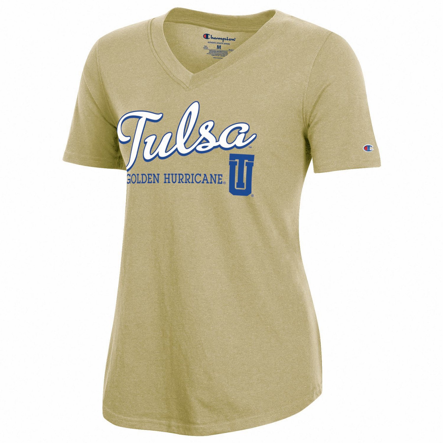 Champion Women's University of Tulsa Relaxed Fit Vneck Tshirt Academy